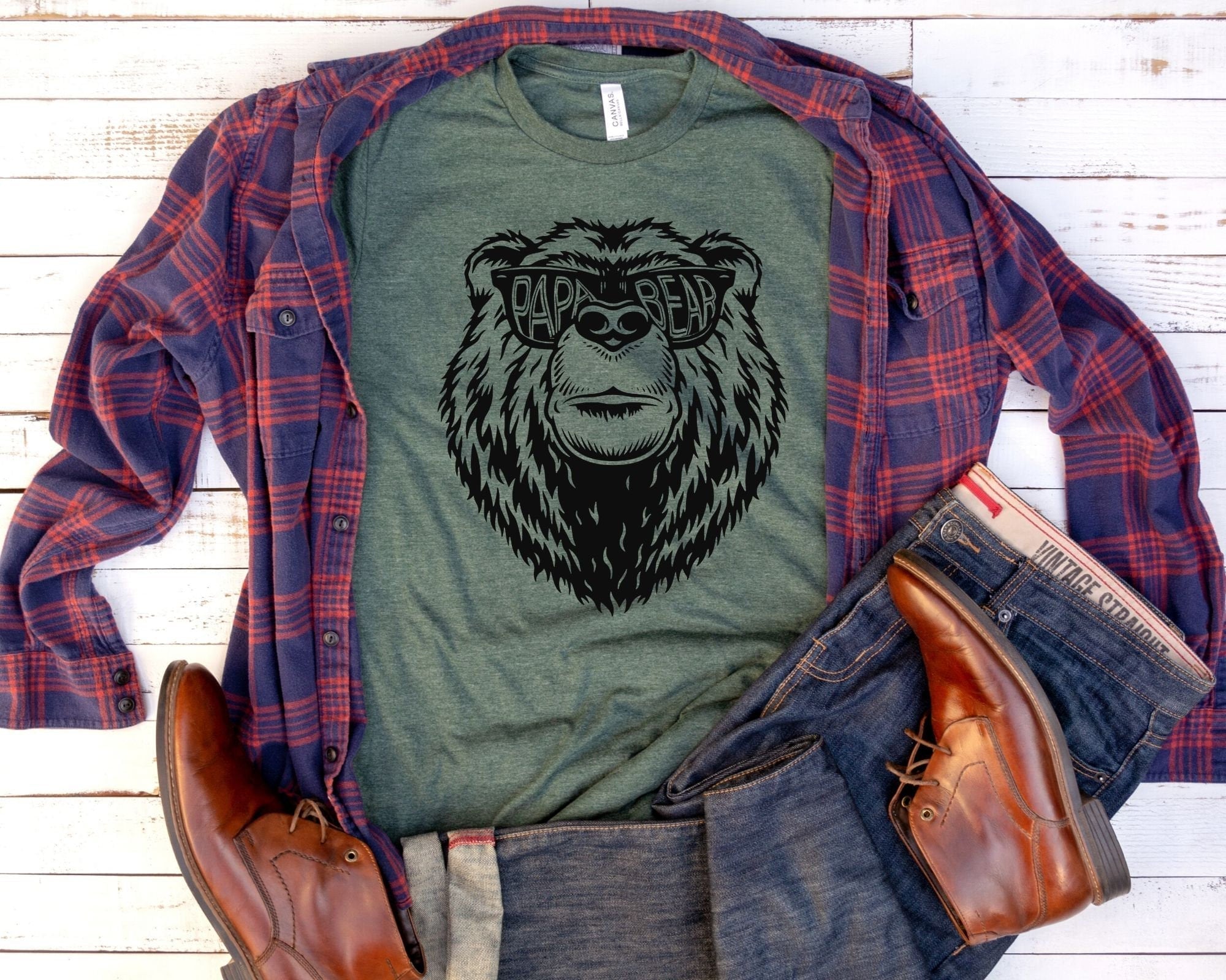 Papa Bear T-Shirt *UNISEX FIT*-208 Tees Wholesale, Idaho