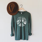 Peace Sign Long Sleeve Shirt 2T *UNISEX FIT*-Long Sleeves-208 Tees Wholesale, Idaho