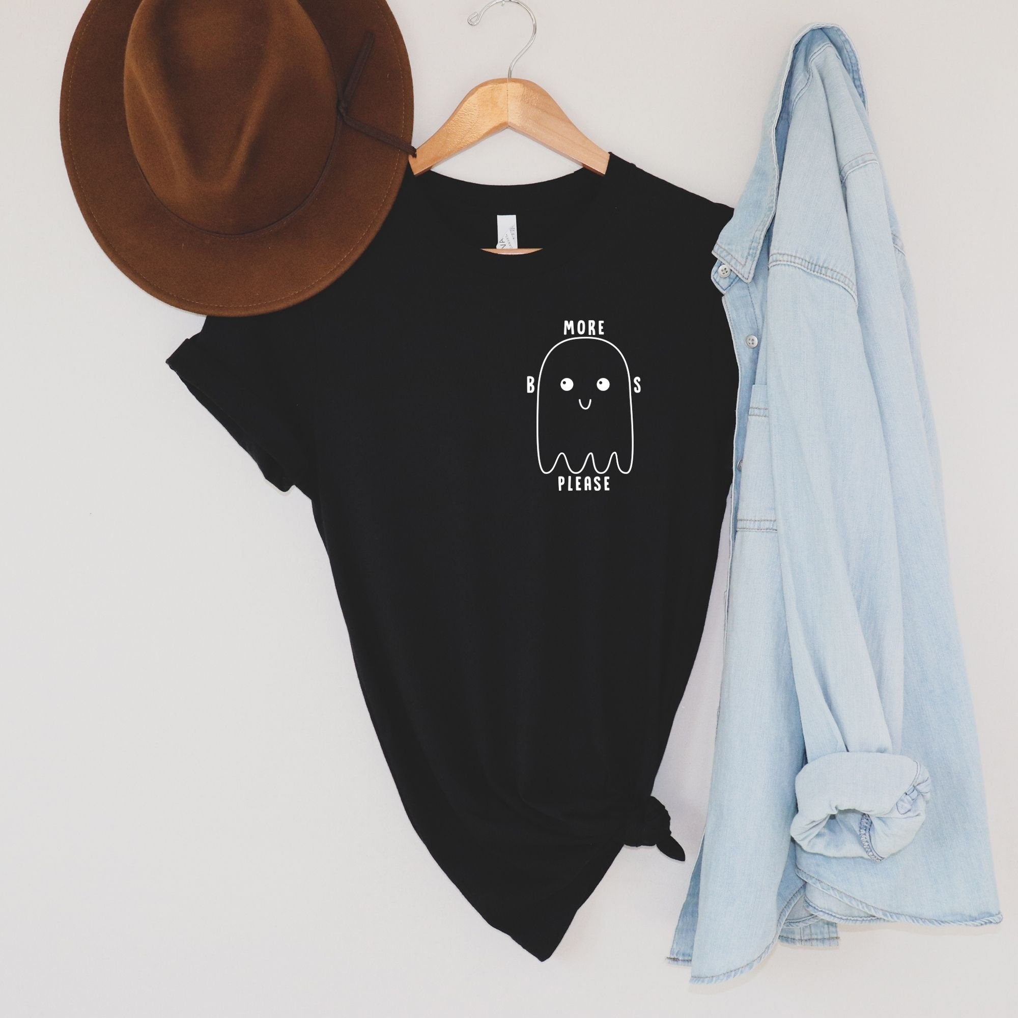 More BOO'S Please - Funny Ghost TShirt for Halloween *UNISEX FIT*-208 Tees Wholesale, Idaho