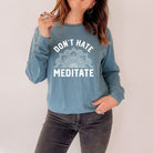 Meditation T Shirt, Relax Shirt for Women, Namaste, Yoga Sloth T Shirt, Womens Yoga Shirt, *UNISEX FIT*-Long Sleeves-208 Tees Wholesale, Idaho