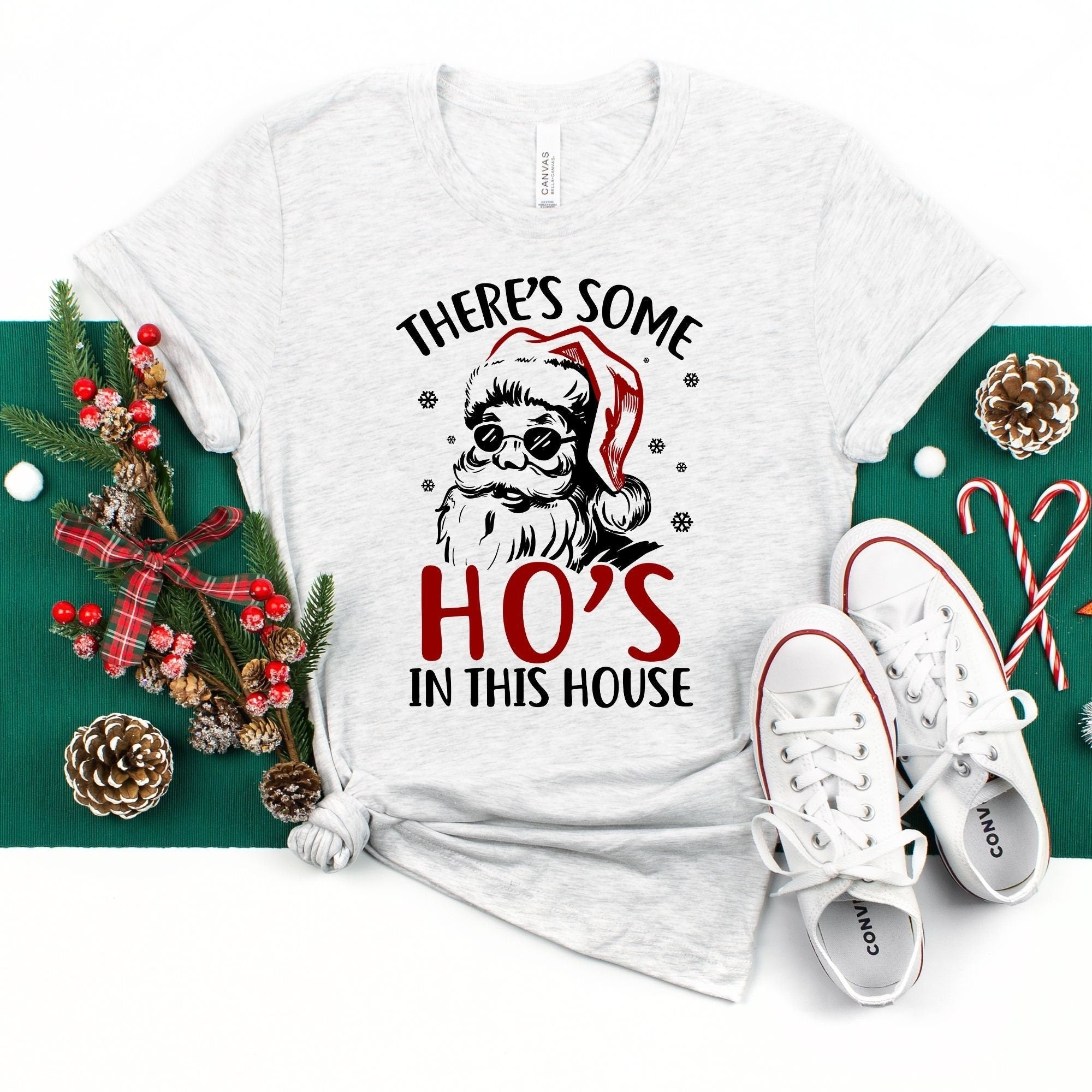 Hoes in the House Holiday TShirt, Funny Christmas Shirt *UNISEX FIT*-208 Tees Wholesale, Idaho