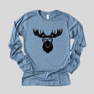 Ski Moose Long Sleeve *UNISEX FIT*-Long Sleeves-208 Tees Wholesale, Idaho