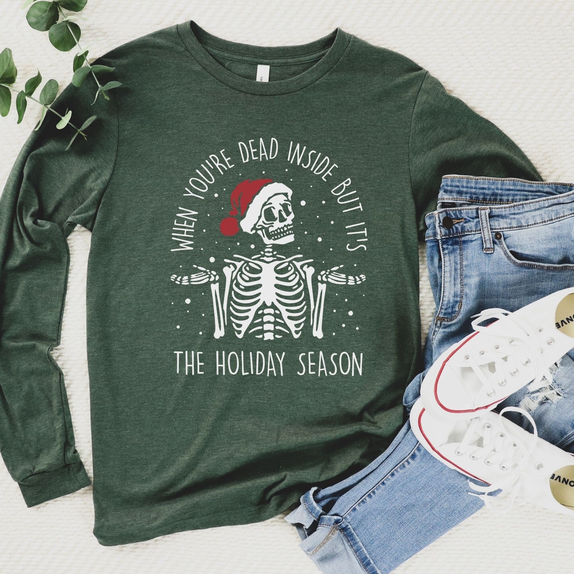 Funny Christmas Shirt, Santa Shirt, Drinking Christmas Shirt, Funny XMas Shirt, Holiday T Shirt, Graphic Tees, Christmas Party Shirt Women *UNISEX FIT*-Long Sleeves-208 Tees Wholesale, Idaho