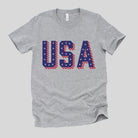 USA T Shirt for 4th Of July *UNISEX FIT*-Graphic Tees-208 Tees Wholesale, Idaho