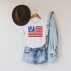 USA Flag T Shirt for Women 4th Of July *UNISEX FIT*-Graphic Tees-208 Tees Wholesale, Idaho