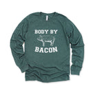 Body By Bacon Long Sleeve *UNISEX FIT*-Long Sleeves-208 Tees Wholesale, Idaho