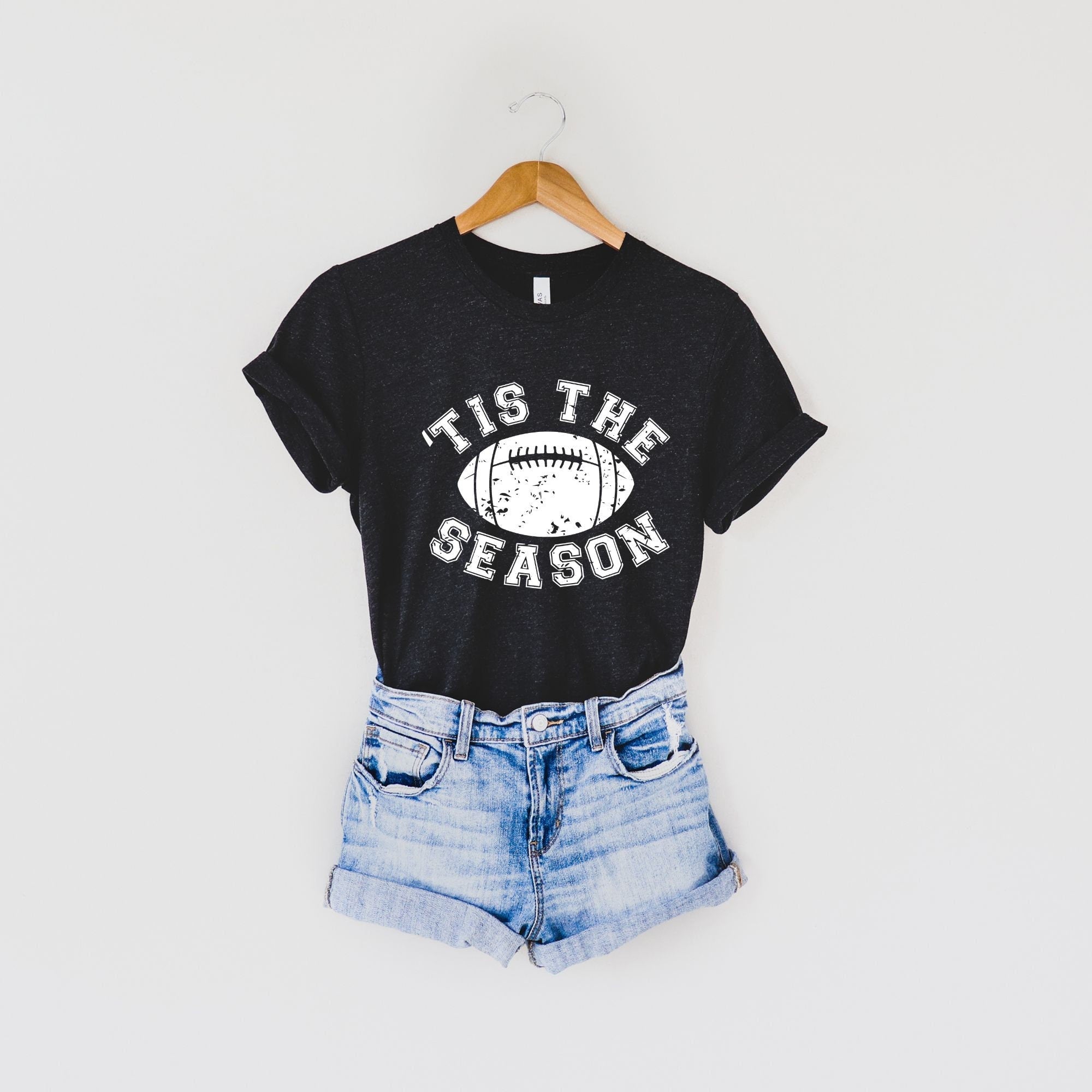 Tis The Season Football Tshirt for Women *UNISEX FIT*-208 Tees Wholesale, Idaho