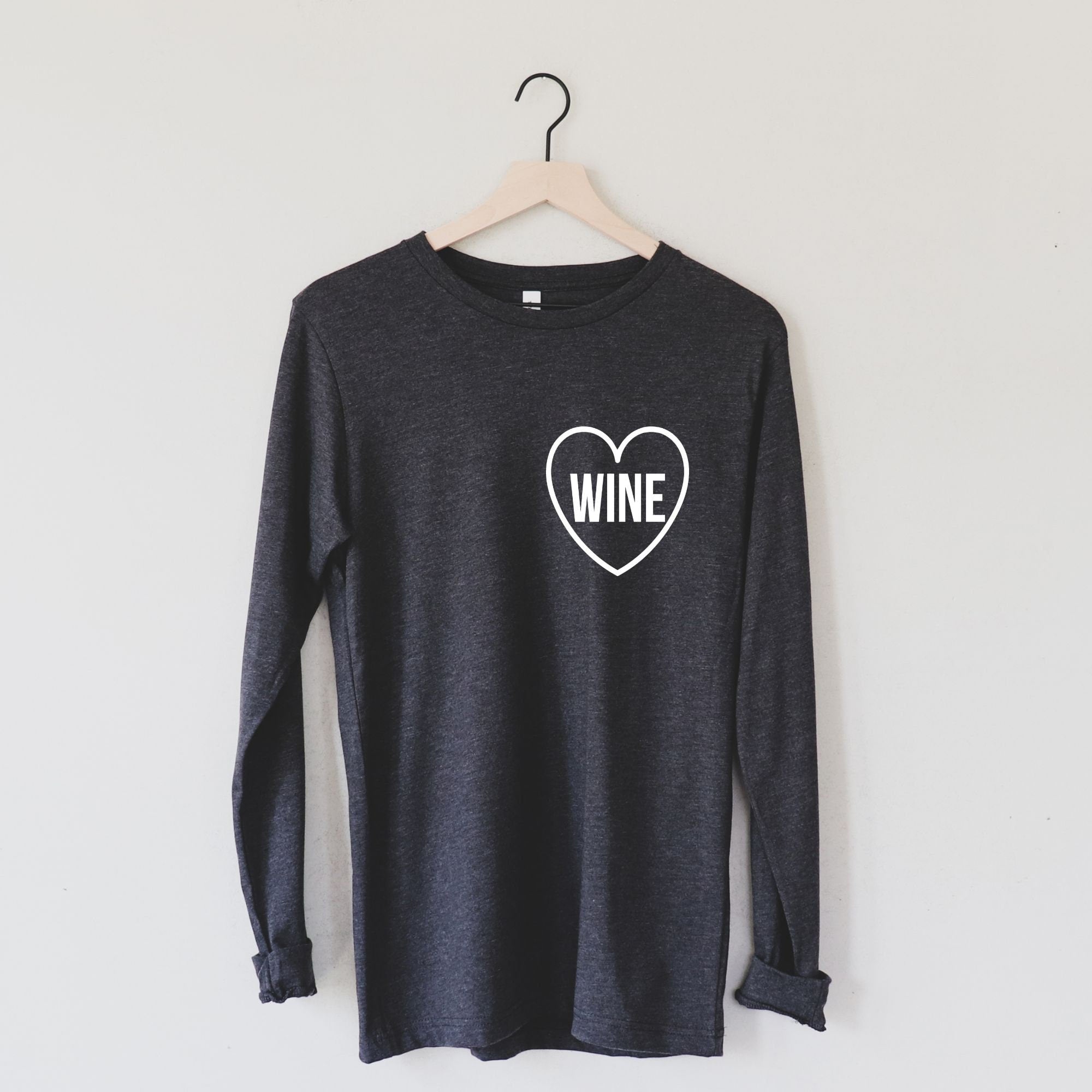 Wine Shirt, Wine Lover Shirt, Mom Life Long Sleeve Shirt Women *UNISEX FIT*-Long Sleeves-208 Tees Wholesale, Idaho