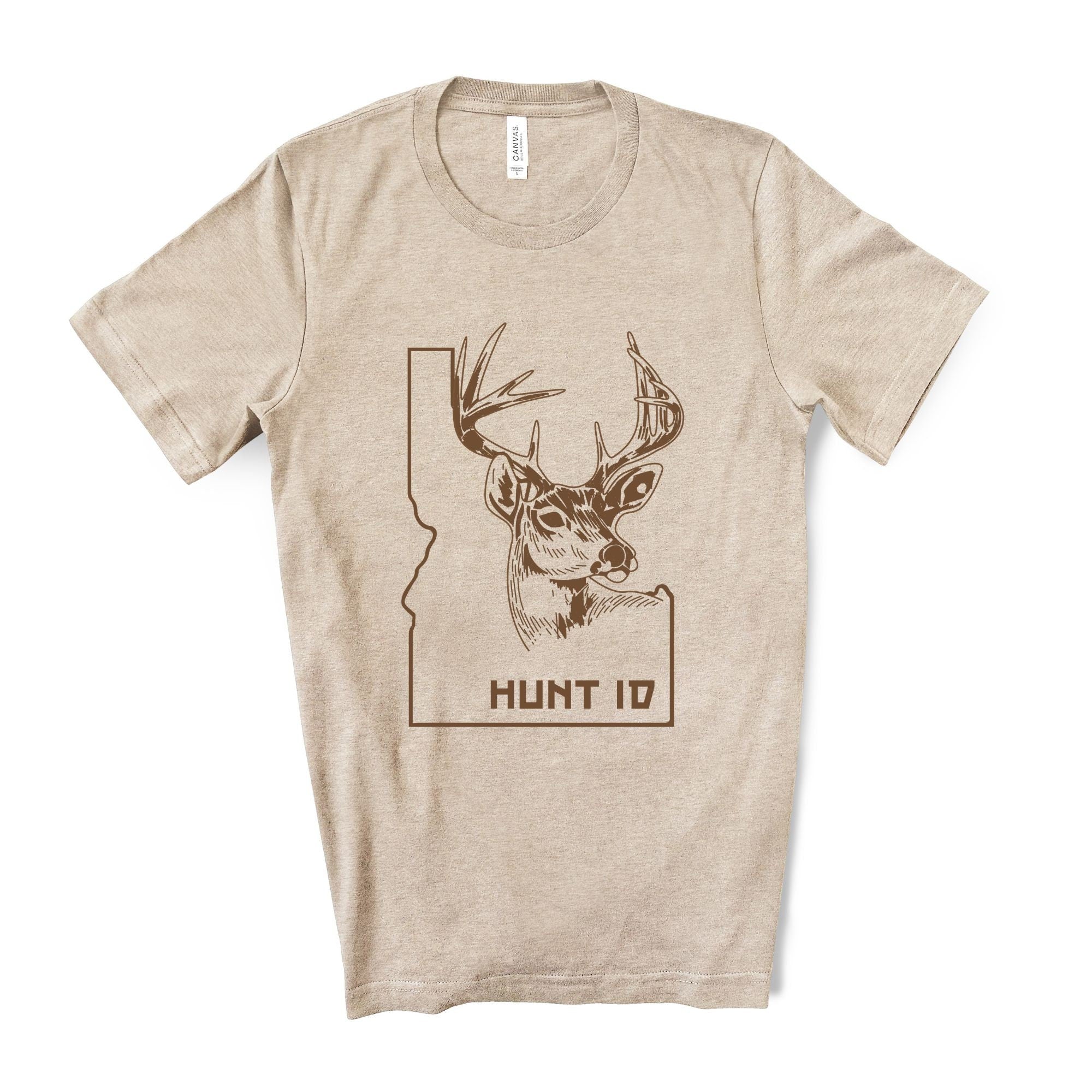 Idaho Deer Hunting Tshirt Graphic Tee Long Sleeve *UNISEX FIT*-208 Tees Wholesale, Idaho