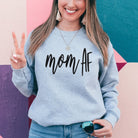 Mom AF Sweatshirt *UNISEX FIT*-Sweatshirts-208 Tees Wholesale, Idaho