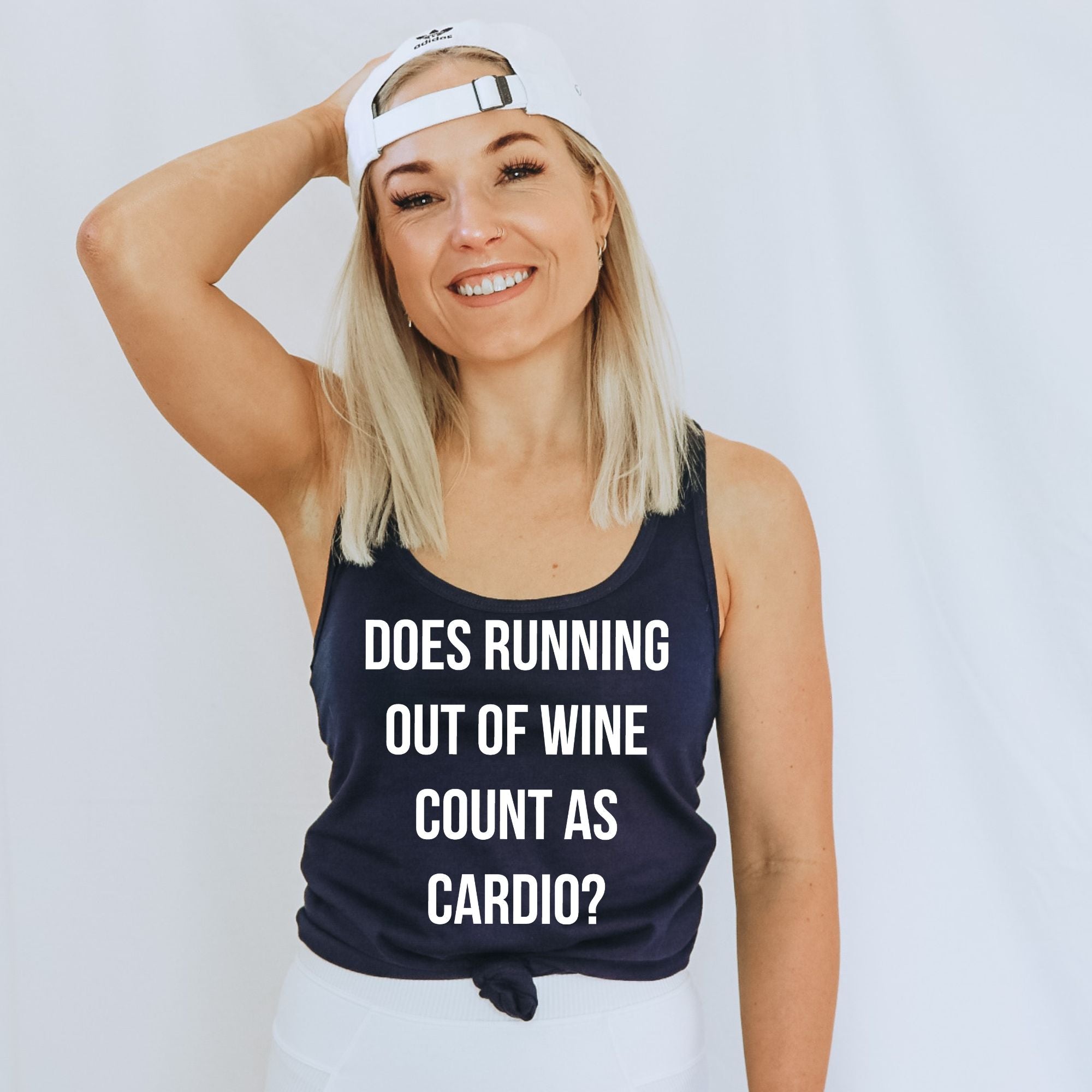 Running Out of Wine Cardio Tank Top-Tank Tops-208 Tees Wholesale, Idaho