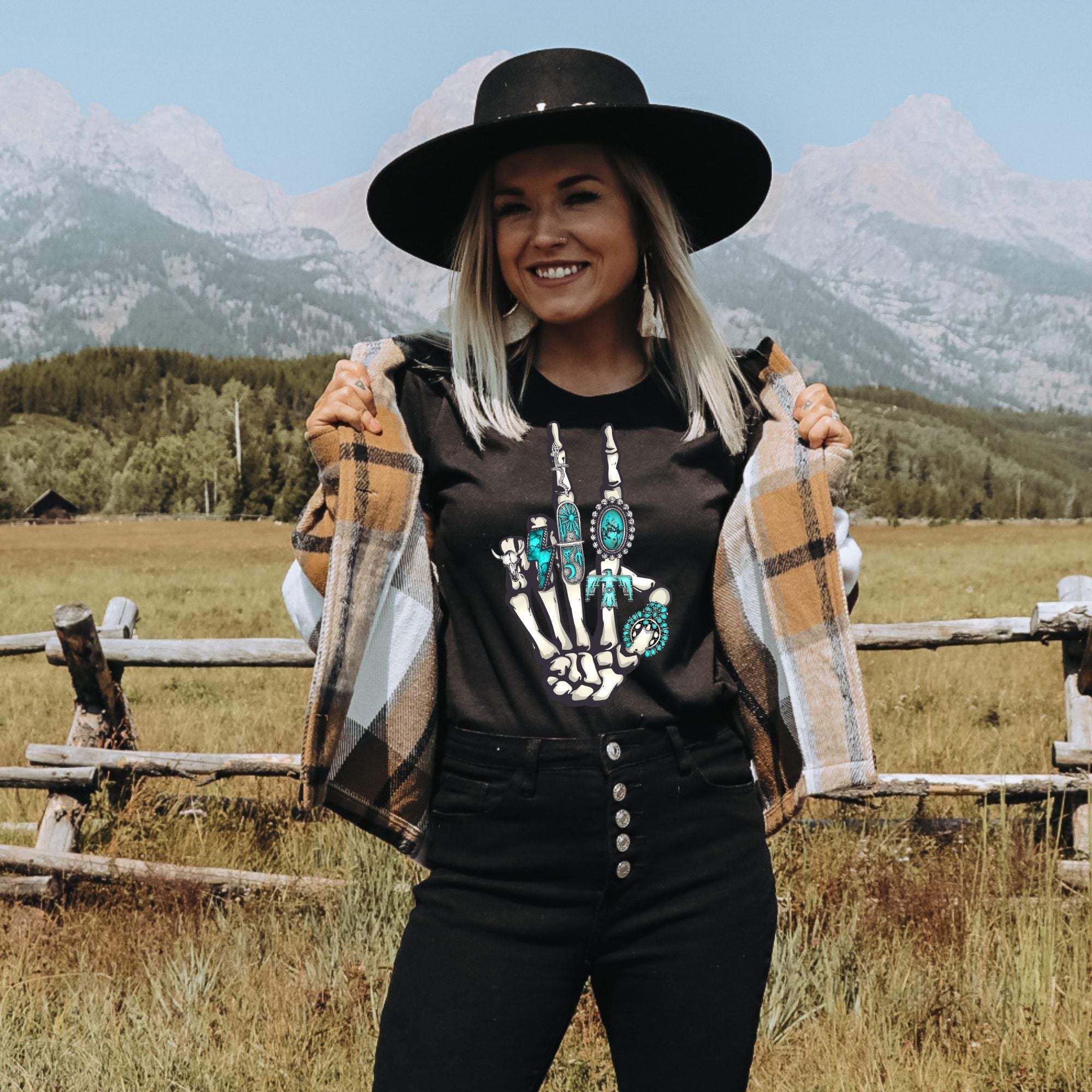 Western Cowgirl Graphic Tee *UNISEX FIT*-208 Tees Wholesale, Idaho